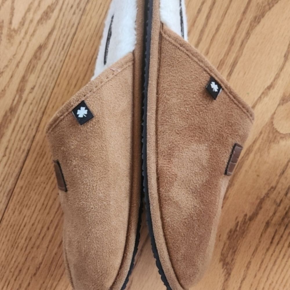 Lucky Brand Tan Suede Slip-On Slippers - Picture 7 of 12